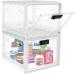 Medicine Lock Box for Safe Medication Large Storage Lock Box for Personal Items Refrigerator Lock Box for Kitchen Food Safe Phone Jail Locking Box for Phone iPad Electronics 2 Pack