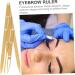 NOLITOY Eyebrow Scale Lady Tools Make up Kit Gauge Ruler Eyebrow Measurement Tool Miss Mini Supplies 1 count (Pack of 1) Golden - Buy Online on GoSupps.com