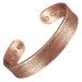Enermagix magnetic copper bracelets for men and women 99.9% solid copper magnetic cuffs with powerful magnets (3519 Gauss each)