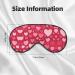 Valentine's Day Unisex Sleep Eye Mask | Soft Comfort Eye Shade for Travel Yoga & Shift Work - Buy Online on GoSupps.com