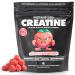 Gains in Bulk Instantized Creatine Monohydrate Powder - Pre Workout Supplement Support Muscle Endurance High Energy and Cognitive Function 100% Soluble No Bloating - Sour Raspberry | 30 Servings