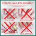 Morovan Nail Polish Remover Kit - Latex Tape, Cuticle Pusher, Peel Off Liquid, File & Cleaner - Quick Soak-off UV Gel & Glitter Removal Set - Buy Online on GoSupps.com
