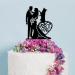 Custom Wedding Cake Topper With Dogs Bride And Groom With Border Collie Dog Cake Topper Personalized Wedding Topper Couple With Pet Cake Toppers Gift for Wedding Anniversary