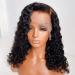 Brazilian wig with curly hair Water waves Water wig with stuck baby hair bleaching knot 150% dense high temperature heat -resistant wig 18 inches