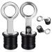 Honoson 2 Pieces Stainless Steel Drain Snap Plug Boat Drain Plug for Drains 1 Inch