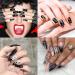 12 Sheets Impressed Halloween Nail Art Stickers - 1500+ Self-Adhesive DIY Nail Decals for Halloween Party - Pumpkin/Bat/Ghost/Skeleton/Witch Designs - Buy Online on GoSupps.com
