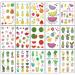 Ooopsi Fruit Temporary Tattoos for Kids - 160+ Waterproof Cartoon Summer Tattoos - Children's Birthday Party Favors - Buy Online on GoSupps.com