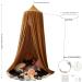 Crib Bed Canopy for Kids Girls - Round Dome Netting Mosquito Net Curtain for Play Room Princess Castle Decor (Coffee) - Buy Online on GoSupps.com