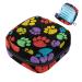 Women's binding bags Colorful dog paw prints ladies tampon storage bags zip pockets menstrual tied bags multi03