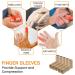 Zittop Finger Sleeves - 10 Pcs Thumb Splint Brace for Arthritis Pain Relief & Sports (Beige) - Breathable Elastic Finger Tape - Buy Online on GoSupps.com