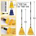 Gadhra Commercial Mop Set - Heavy Duty Looped-End String Industrial Mop with 2 Mop Heads for Floor Cleaning - Blue/Yellow - Buy Online on GoSupps.com