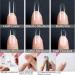 MAGIC ARMOR Square Gel Nail Tips 120pcs - Half Matte Clear False Nails for DIY Nail Art - 12 Sizes - Buy Online on GoSupps.com