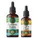 HERBAMAMA Herbal Liquid Drops Kit - Bundle of Lemon Balm 4 fl oz & Cat's Claw Tincture 2 fl oz - Vegan Non-GMO Sugar & Alcohol-Free - 2 Pack