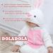 Doladola Baby Romper Onesie with Hood | Animal Theme | 6-12 Months | White Rabbit Design - Buy Online on GoSupps.com
