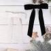 2Pcs Velvet Hair Bows Black Bow Hair Clips with Long Ribbon - Vintage Hair Accessories for Girls and Women - Buy Online on GoSupps.com