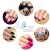 Airsmall 8 Pieces Transparent Nail Stamp Set | Mrs. Nail Art Stamps & Silicone Stencils for DIY Manicure Decoration - International Shipping - Buy Online on GoSupps.com