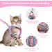 NiCoLa Escape-Proof Cat Harness Set | Reflective Strip | Adjustable Soft Harness for Small Cats (Pink&Green, S) - Buy Online on GoSupps.com