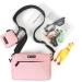 COOWONE Waterproof Dog Treat Bag | Dog Walking Bag with Poop Bag Dispenser | Adjustable Pink Shoulder Bag - Buy Online on GoSupps.com
