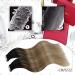 Seamless Real Hair Extensions Tape - 40 cm #1B/6/2 Natural Black to Light Brown 20 Pieces Invisible Tape 50g - Buy Online on GoSupps.com