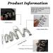 Silver Geometric Wave Hair Claw for Women - Metal Hair Clip Barrette Hairpin Accessory - Buy Online on GoSupps.com