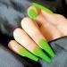 Sethain matt ballerina false nails blue pure fake nail long complete cover coffin press on nails for women and girls (green)