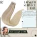 Runature Real Hair Tape Extensions - 20 Pieces Balayage Blonde 50cm Remy Hair #18/20 & #18/26 - Smooth & Seamless - Buy Online on GoSupps.com