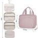 Narwey Hanging Travel Toiletry Bag for Women Wash Bag Cosmetics Makeup Bag Organizer for Travel Size Accessories Dusty Rose (Medium) - Buy Online on GoSupps.com