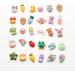 Slime Charms Cartoon Animal & Fruit Cute Set - 25pcs Resin Flatback DIY Crafts Decorations - Buy Online on GoSupps.com