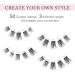 EMEDA Natural DIY Lashes Kit - 5 Pair 3D Individual Eyelashes with Glue, Tweezers, and Applicator - 50pcs Lash Clusters 8-12mm - Fake Eyelash Extension Set (DIY Lashes 002) - Buy Online on GoSupps.com