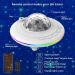 Star Projector Galaxy Light LED Night Lamp with Remote, 360 Rotating, Music Speaker, Timer - White - Buy Online on GoSupps.com