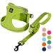 Bella & Pal dog harness Small dogs with a leash step-in dishes made of Air mesh anti-train reflective breathable breastware puppy dishes for small dogs cat dishes avocadr n XXS XXS (28-30cm breastfall) avocadogr n