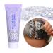 Prreal Body Glitter 50ml Mermaid Sequins Chunky Glitter Liquid Gel Kit Long-Lasting Glitter Powder for Festival Masquerade Birthday MakeUp#Sliver