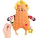 Voiakiu Safety Blanket & Baby Crinkle Toy - Cute Lele Lion Sensory Teether for 0-12 Months - Buy Online on GoSupps.com