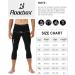 Roadbox Men's 3/4 One Leg Compression Pants - 2 Pack, Black/Gary, Large - Buy Online on GoSupps.com