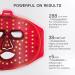 IBORRIA Led Face Mask Light Therapy Near infrared Red Light Therapy for Face Flexible Silicone Light Therapy Mask Red Light Therapy Mask for at Home Face Masks Skincare (Sleek White) - Buy Online on GoSupps.com
