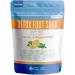 Detox Foot Soak Salts 32 Ounces with Lemon, Peppermint, Lavender Frankincense Essential Oils BPA Free Pouch with Easy Press-Lock Seal Soothe Athletes Foot, Soften Calluses, Relax Tired Feet 2 Pound (Pack of 1)