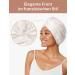 Lilysilk 100% Mulberry Silk Sleep Cap for Curly Hair - 19 Momme Bonnet for Women - Natural White Night Headgear with Elastic Band - Buy Online on GoSupps.com
