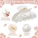 Bride Claw Clip Set - White Pink Acrylic Hair Clip with Rhinestone Logo - Bachelorette Gifts for Bridesmaid - Bachelorette Party Decorations and Wedding Gift - Buy Online on GoSupps.com
