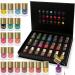 Set of 21 Matte Nail Polishes & 6 Glitter Shine Colours Display Box New - Buy Online on GoSupps.com