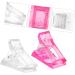 Mikinona Manicure Tools 48 pcs Finger Tip Fixing Clamps and UV Accessories Gel Curve Manicure Quick Poly A Salon Home Kit Tool Pink Nails Forms Clips Art Fixation Pinching Fiberglass 1 count (Pack of 1) White Pinkx4pcs - Buy Online on GoSupps.com