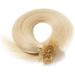 22 inch Pre Bonded Hair Extensions 100 Strands 100% Remy Human Hair Keratin Nail U Tip Real Hair Extension Straight (#60 Platinum Blonde 50g) - Buy Online on GoSupps.com