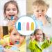 4pcs Toddler Training Toothbrushes for Babies | Silicone Teething Cleaning Bristles | Oral Care Set for Infants and Toddlers | Finger Massager included | Assorted Colors - Buy Online on GoSupps.com