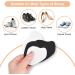 Microfiber Heel Repair Patch Set - 8 Pairs, Self-Adhesive, for Shoes & Seats - Black & White - Buy Online on GoSupps.com