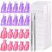 Fandamei nail polish remover tool set for fingernails and toenails 20 pieces nail clips caps cotton pads for gelails nail shaver stainless steel for acrylic nails nail polish gel nails