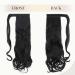 Natural Wavy Hair Clip-In Ponytail Extension - 60cm Dark Black - S-noilite - Buy Online on GoSupps.com