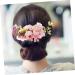 Angoily Rose Hair Comb Hair Accessory for Women Hair Combs for Women Accessories Flower Hair Comb Flower Girl Headpieces for Wedding Girls Hair Accessory Bridal Prom Bride Hair Piece Alloy - Buy Online on GoSupps.com