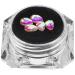 Healvian Tooth Gem Kit AB Colored Tooth Jewelry DIY Fashionable Tooth Ornaments Artificial Crystal Tooth Decor for Teeth Ornament 0.6x0.4cm