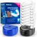 Pack of 8 Moldable Mouth Guards for Grinding Teeth, Professional & Comfortable Dental Night Guards for Teeth Grinding- Stops Bruxism, Eliminates Teeth Clenching- 2 Sizes 8 Pack w/ 2 Hygiene Cases