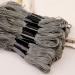 Embroidery Cross Stitch Thread Set with Plastic Bobbins and Needle Threader - Grey - Buy Online on GoSupps.com