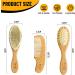 Tulit Baby Hair Brush and Comb Grooming Kit - Natural Soft Goat Hair and Bamboo Bristle Set for Newborns - Buy Online on GoSupps.com